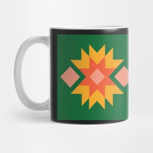 Quilt inspired geometric pattern Mug